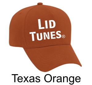 Lid Tunes Texas Orange Hat